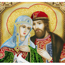 Алмазная мозаика "ПЕТР И ФЕВРОНИЯ" Алмазная мозаика "ПЕТР И ФЕВРОНИЯ"