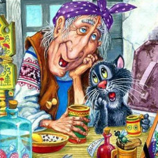 Алмазная мозаика "БАБА ЯГА"