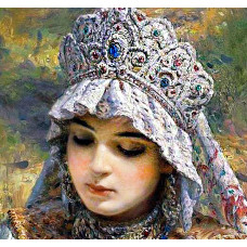 Алмазная мозаика Русская красавица" 50х40см Алмазная мозаика Русская красавица" 50х40см