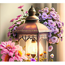 Алмазная мозаика "Фонарик розовый" Алмазная мозаика "Фонарик розовый"