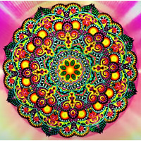 Алмазная мозаика "Мандала для любви и крепкой семьи Алмазная мозаика "Мандала для любви и крепкой семьи