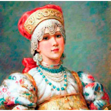 Алмазмная мозаика "Боярыня со шкатулкой"