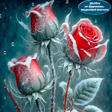 Алмазная мозаика "Роза в снегу" Алмазная мозаика "Роза в снегу"
