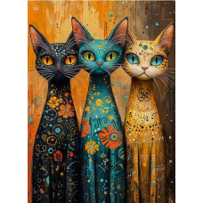 Алмазная мозаика  Изящные кошечки